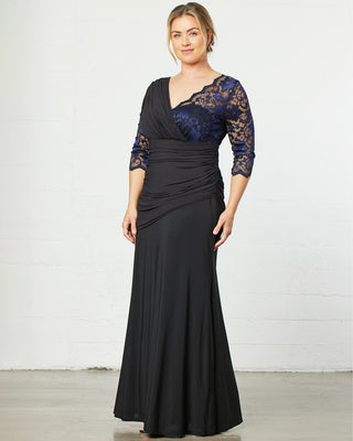 Soiree Evening Gown  in Violet Noir
