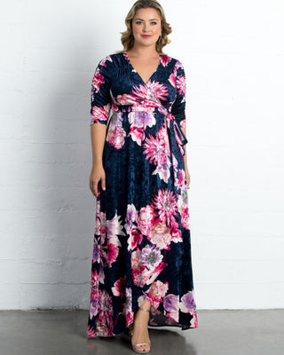 Cara Velvet Wrap Dress - Sale!