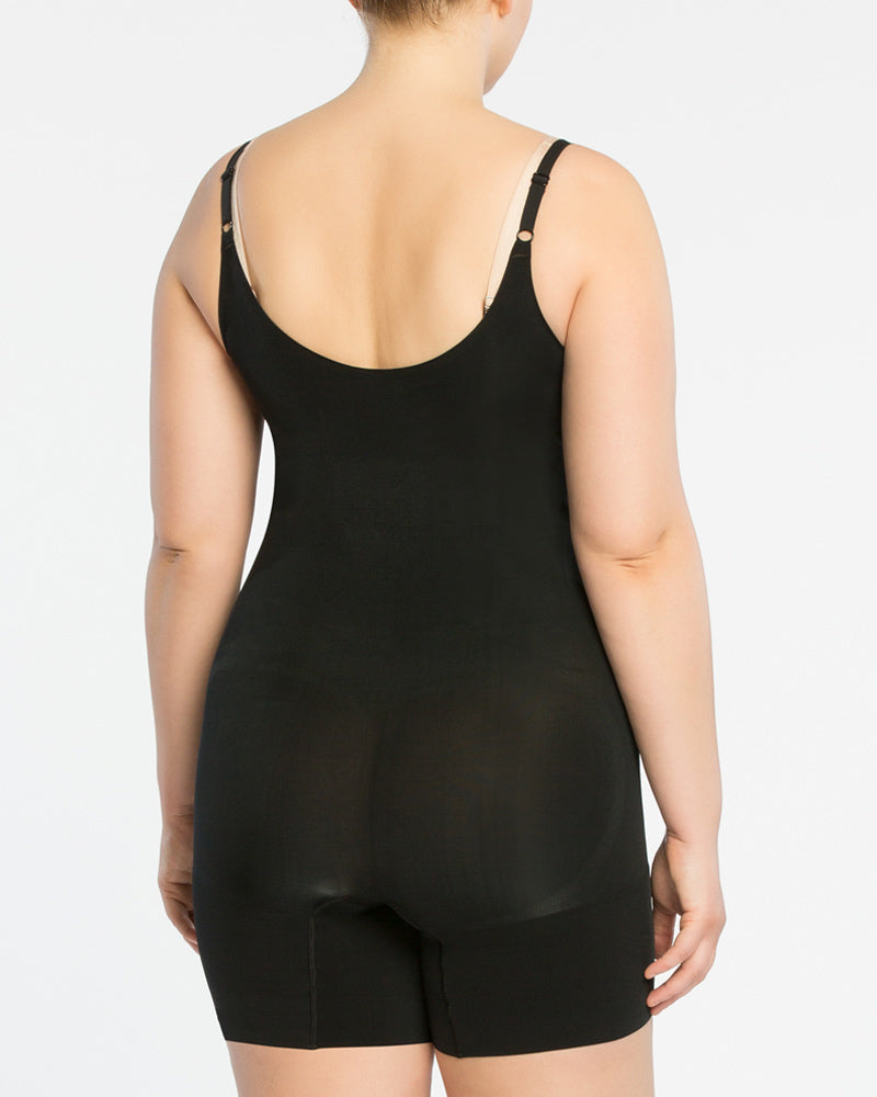 SPANX® OnCore Open-Bust Mid-Thigh Bodysuit