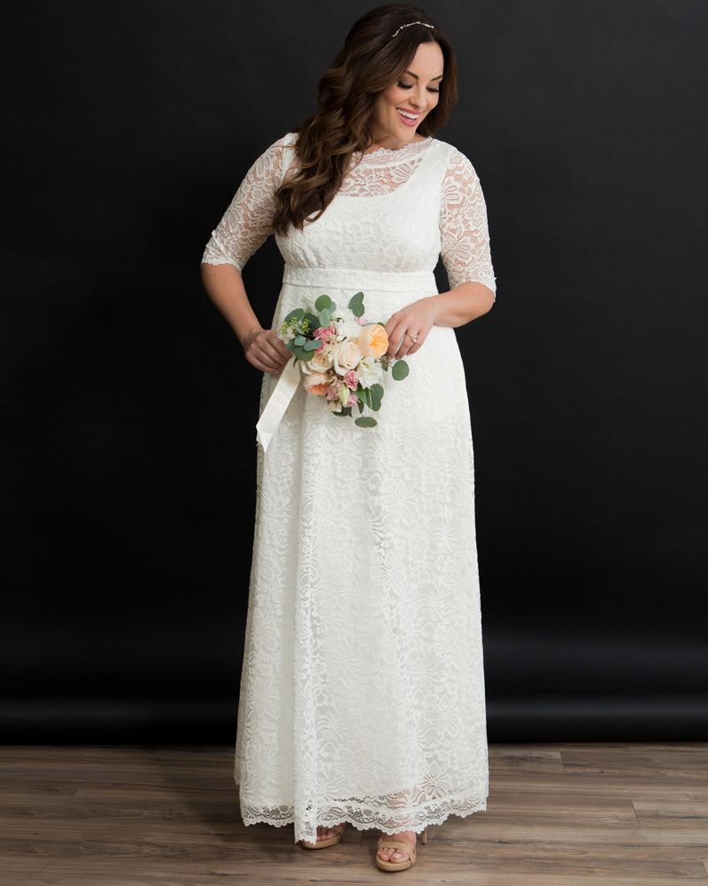 Kiyonna plus size wedding hot sale dresses