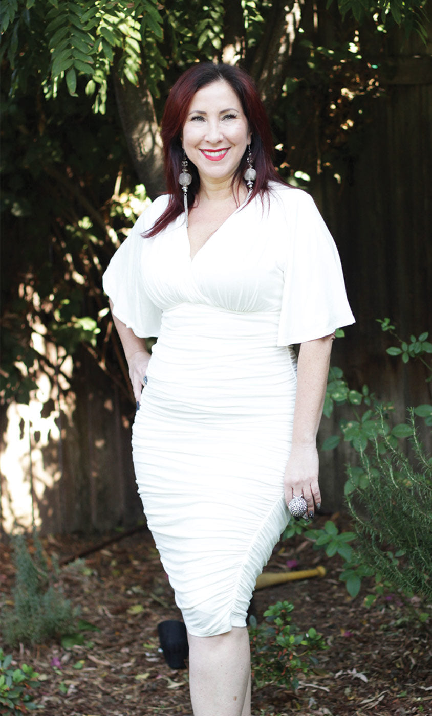 kiyonna ruched dress Paloma Ruched Dress