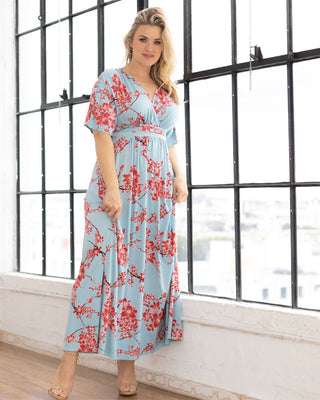 Vienna Maxi Dress in Cherry Blossom Print